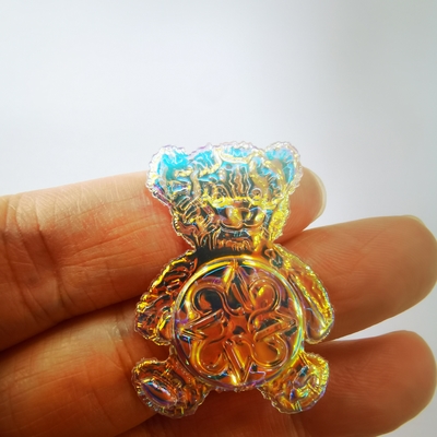 Custom Fashionable Magic Color 3D TPU Patch Washable Coat Badge