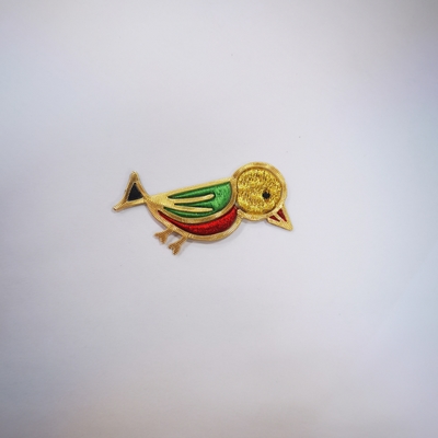 Electroplating Bird Embroidery Patch For Dress And Personal Adornment