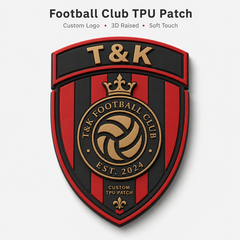 Custom 3D TPU Patch Heat Transfer Badge for Sportswear Brands
