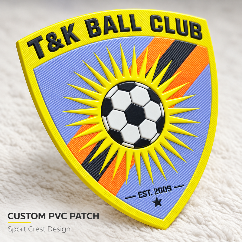 Custom Waterproof 3D TPU Crest Badges with Eco-Friendly Material and Customizable Shape for Sports Apparel