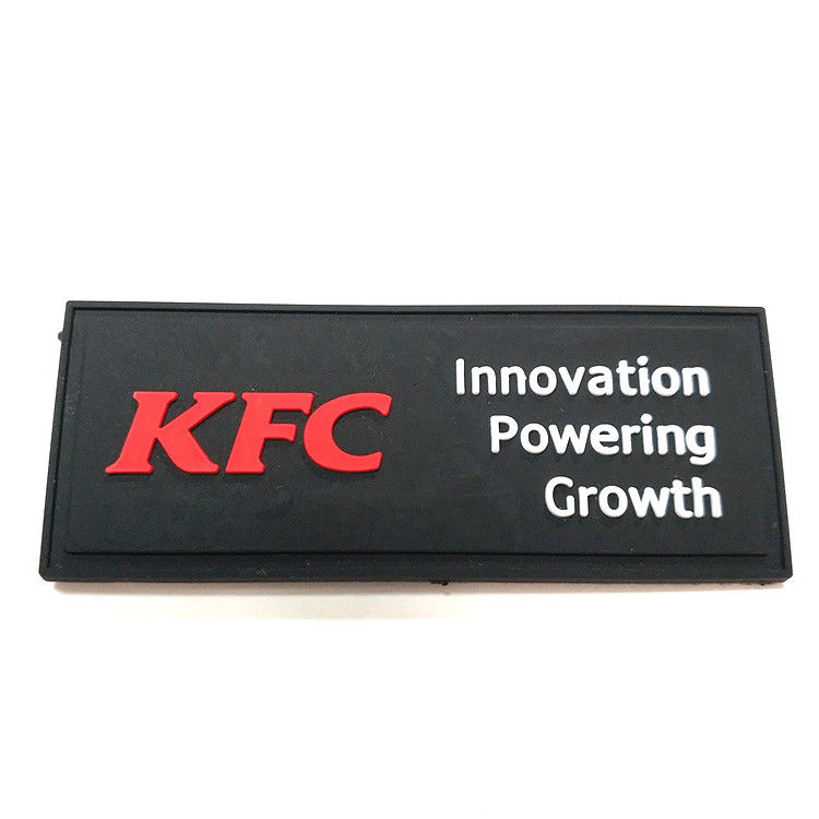 3D Print Clothing Rubber Badges Labels Pvc Patches On Sew Garment