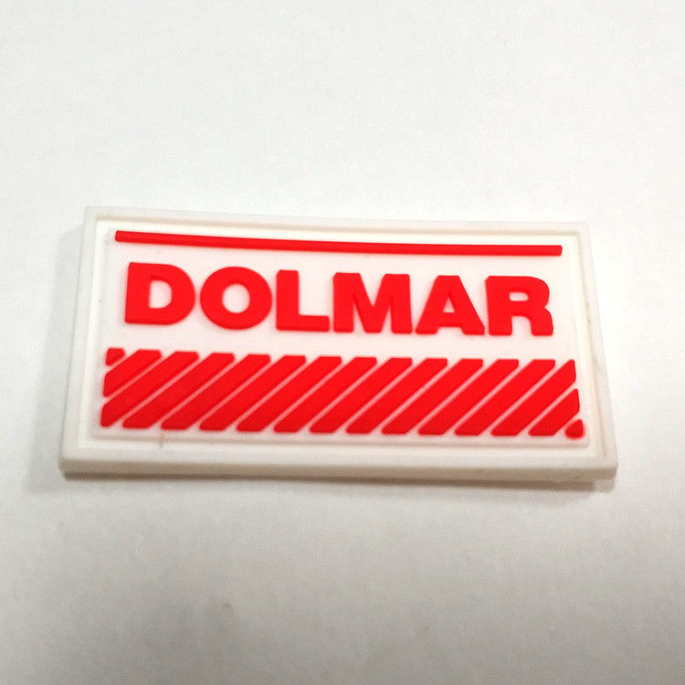 Custom Brand Clothing Hangtag 3D Soft Pvc Patches For Shoes Bags Hats
