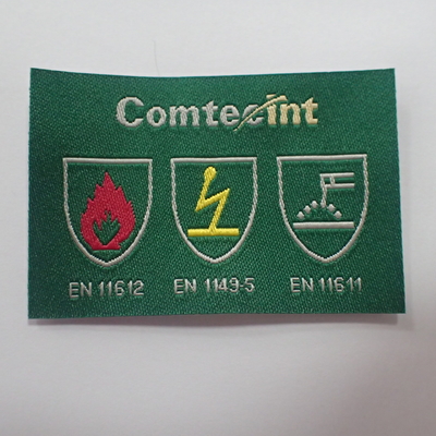 Damask Logo Tag Clothing Woven Label For Bags Garment Shoes T shirts