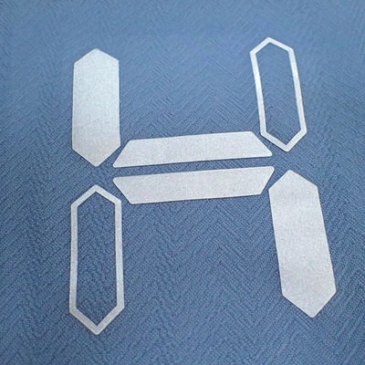 Silver Silicone Printing SGS Heat Transfer Clothing Labels