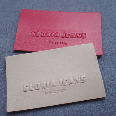 Eco Friendly 3D 6cm Embossed Leather Patches