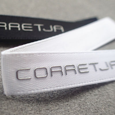 Washable woven Grosgrain Custom Printed Clothing Labels