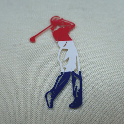 Printed SGS 3D Silicone Heat Transfer Label For Sportswear